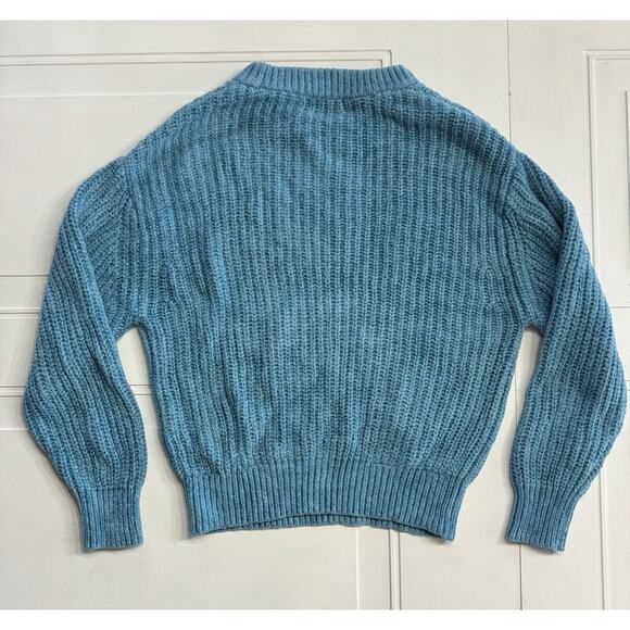 Aritzia Wilfred Blue Knit Sweater Long Sleeve Size Small S - Picture 4 of 5